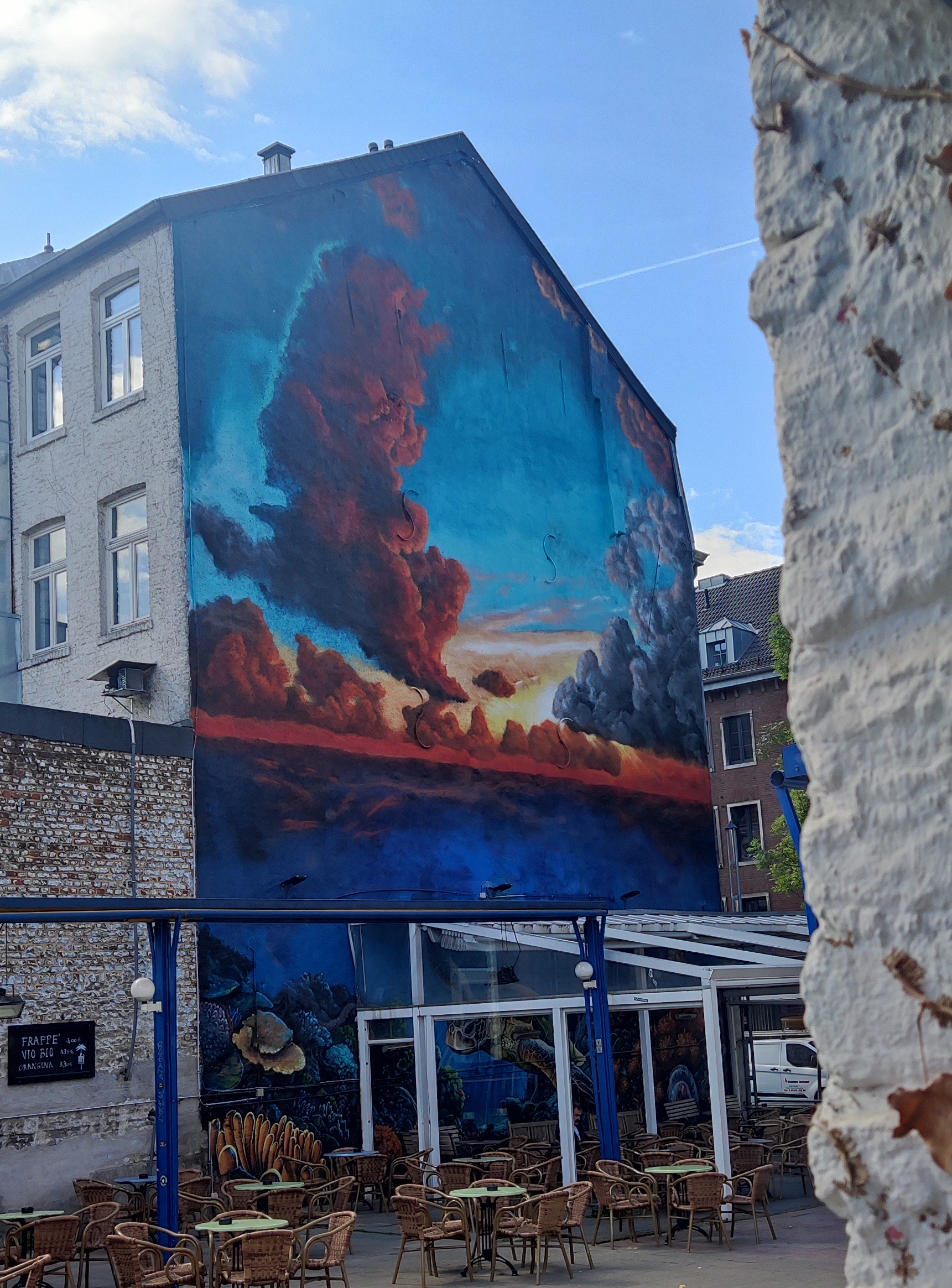 Wandgestaltung Sonnenuntergang